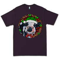 Plum Baby Cow Christmas Premium Tee - RanaPortraitStore
