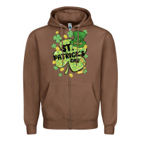 Chestnut st. patrick's day shamrock Zipper Hoodie - MaliasSmallBusiness