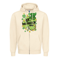 Sandshell st. patrick's day shamrock Zipper Hoodie - MaliasSmallBusiness