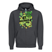 Smoke st. patrick's day shamrock Zipper Hoodie - MaliasSmallBusiness