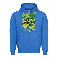 True Royal st. patrick's day shamrock Zipper Hoodie - MaliasSmallBusiness