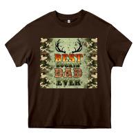 Chocolate Brown best buckin' dad ever Heavy Core Tee - Artiststas