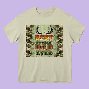 Best Buckin' Dad Ever Heavy Core Tee Designed By Artiststas
