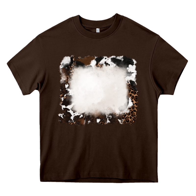 Cowhide And Leopard Background Heavy Core Tee by RanaPortraitStore | Teevron