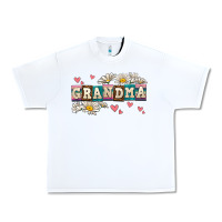White daisy grandma Urban Heavy Tee - AdoDesignShop