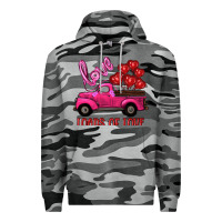 Slate Camo valentine's day loads of love turck with balloons Premium Hoodie - RanaPortraitStore