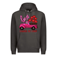 Smoke valentine's day loads of love turck with balloons Premium Hoodie - RanaPortraitStore