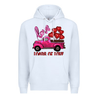 White valentine's day loads of love turck with balloons Premium Hoodie - RanaPortraitStore