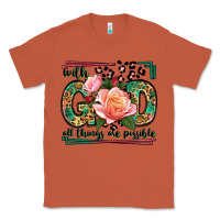 Copper With god all things are possible leopard frame Classic Tee - LillyAllenDesigns