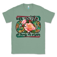 Sage With god all things are possible leopard frame Classic Tee - LillyAllenDesigns