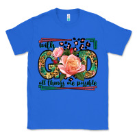 True Royal With god all things are possible leopard frame Classic Tee - LillyAllenDesigns