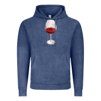 Vintage Denim wine glass fa element Vintage Hoodie - FaDigitalArtStudio