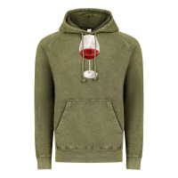 Vintage Olive wine glass fa element Vintage Hoodie - FaDigitalArtStudio