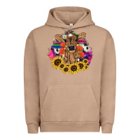 Pigment Burro Baby Cow flower Urban Hoodie - HowdyJamesFarm