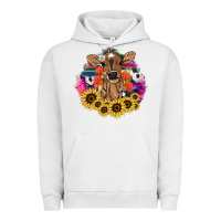 Pigment Lunar Rock Baby Cow flower Urban Hoodie - HowdyJamesFarm