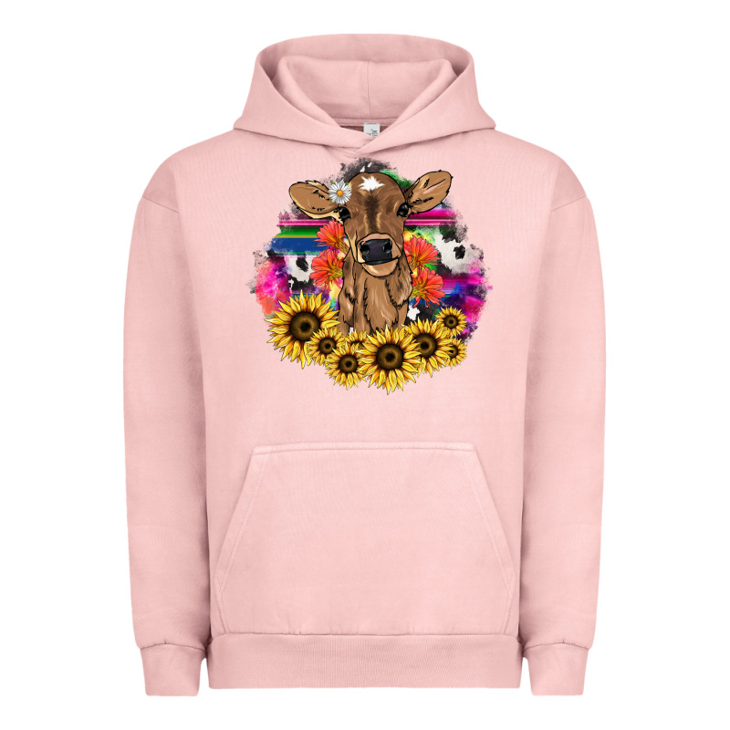 Baby Cow Flower Urban Hoodie by HowdyJamesFarm | Teevron