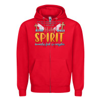Red holy spirit wonderful counselor Zipper Hoodie - MaliasSmallBusiness