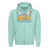 Seafoam holy spirit wonderful counselor Zipper Hoodie - MaliasSmallBusiness