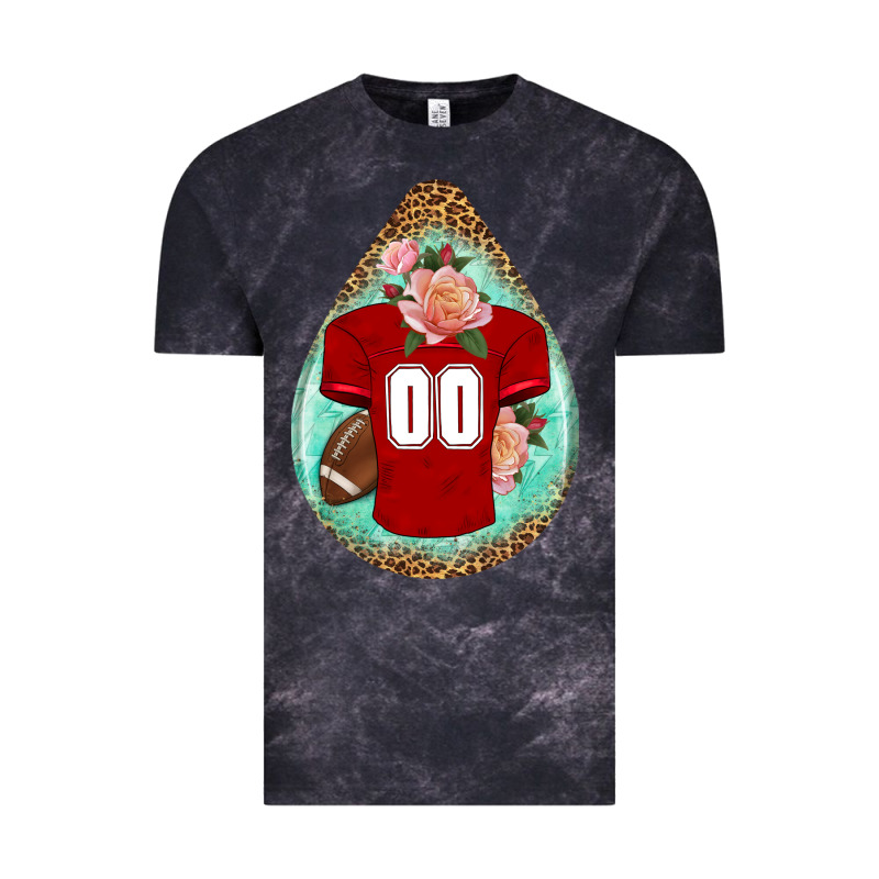 American Football And Western Roses Teardrop Vintage Tee by BundleAndBundleShop | Teevron