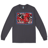 Smoke bandana cowhide denim background Long Sleeve Tee - AdoDesignShop