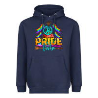 Navy LGBTQ+ Pride Tribe Heavyweight Hoodie - BundleAndBundleShop