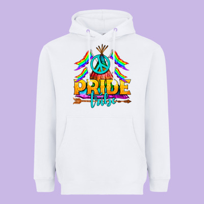 Lgbtq+ Pride Tribe Heavyweight Hoodie Designed By Bundleandbundleshop