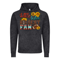 Vintage Black little sister biggest fan american football Vintage Hoodie - HRA Design Shop
