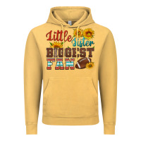 Vintage Mustard little sister biggest fan american football Vintage Hoodie - HRA Design Shop