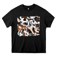Black cowhide mixed background Heavy Core Tee - RanaPortraitStore