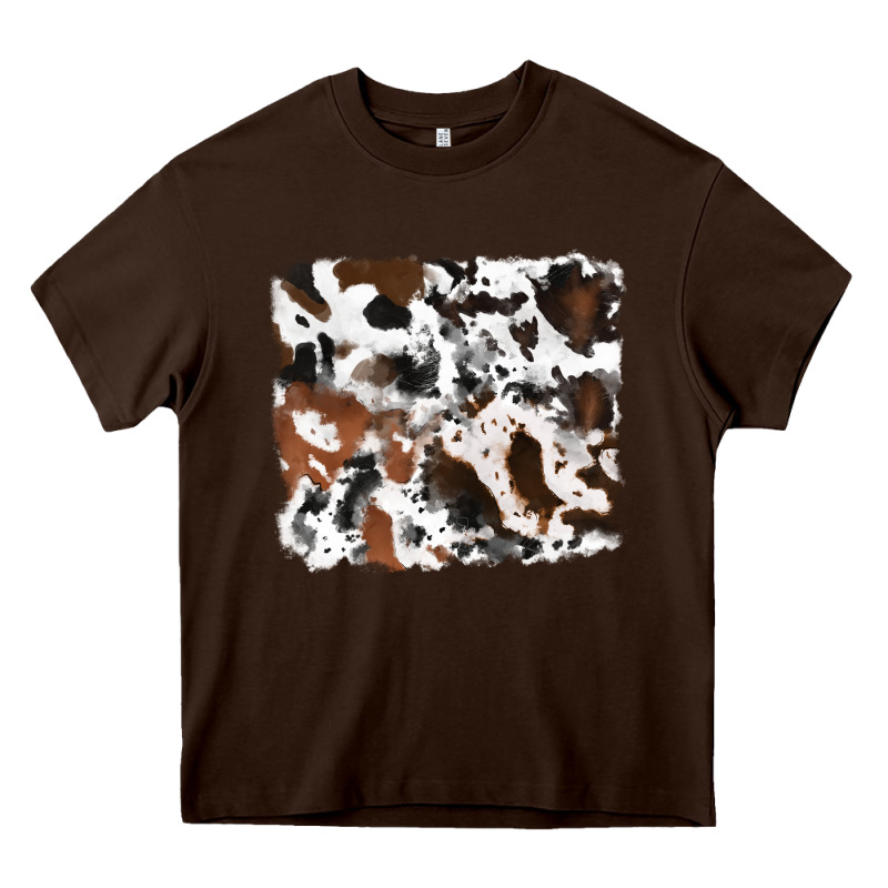 Cowhide Mixed Background Heavy Core Tee by RanaPortraitStore | Teevron