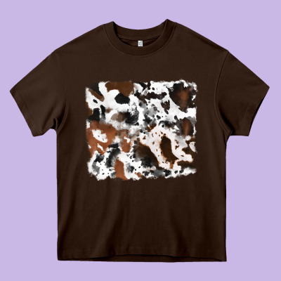 Heavy Core Tee cowhide mixed background