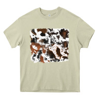 Mossy cowhide mixed background Heavy Core Tee - RanaPortraitStore