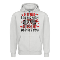 Dove Grey future ladies man current mamas boy Zipper Hoodie - MaliasSmallBusiness