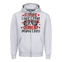 Heather Grey future ladies man current mamas boy Zipper Hoodie - MaliasSmallBusiness