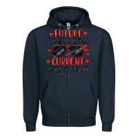 Navy future ladies man current mamas boy Zipper Hoodie - MaliasSmallBusiness