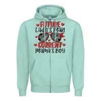 Seafoam future ladies man current mamas boy Zipper Hoodie - MaliasSmallBusiness