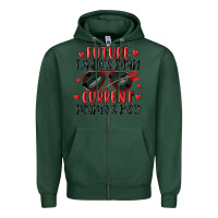 Sports Green future ladies man current mamas boy Zipper Hoodie - MaliasSmallBusiness