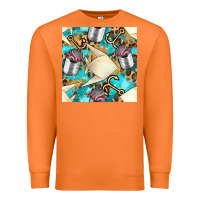 Carrot Paper Fish And Canned With Anchor Seamless Pattern Pbs Premium Sweatshirt - BundleAndBundleShop