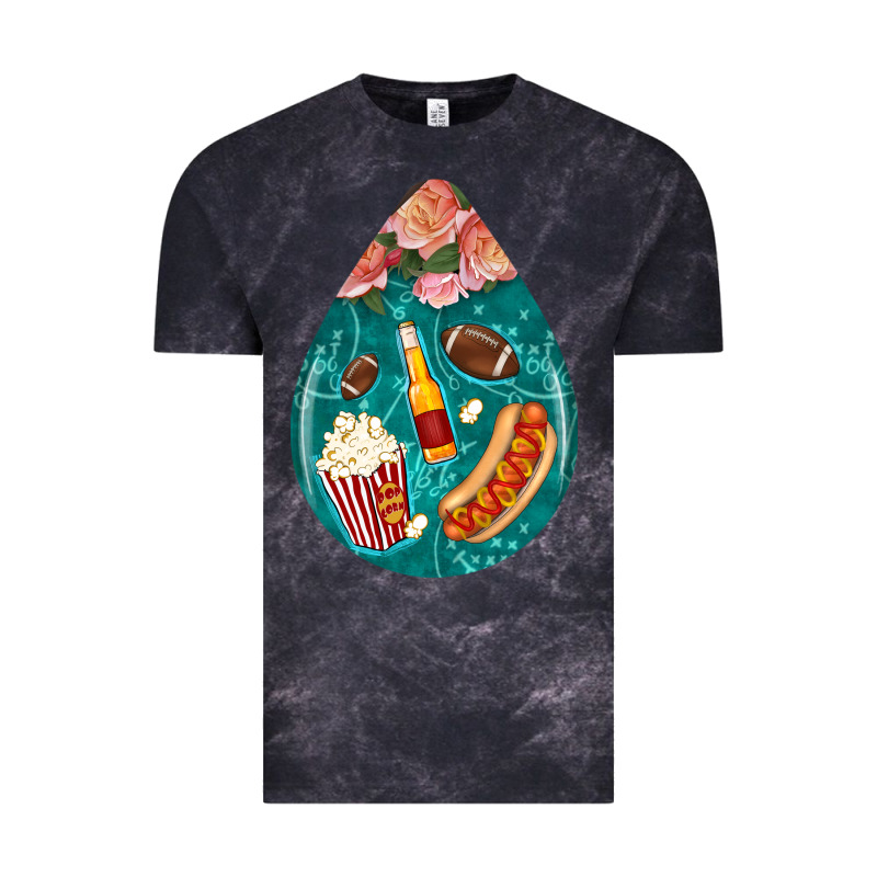 American Football And Western Roses Teardrop Vintage Tee by BundleAndBundleShop | Teevron