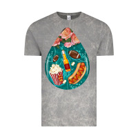 Cloud Rock american football and western roses teardrop Vintage Tee - BundleAndBundleShop