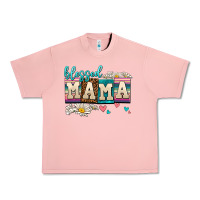 Salmon daisy blessed mama Urban Heavy Tee - AdoDesignShop