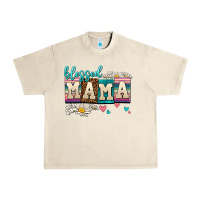 Sandshell daisy blessed mama Urban Heavy Tee - AdoDesignShop