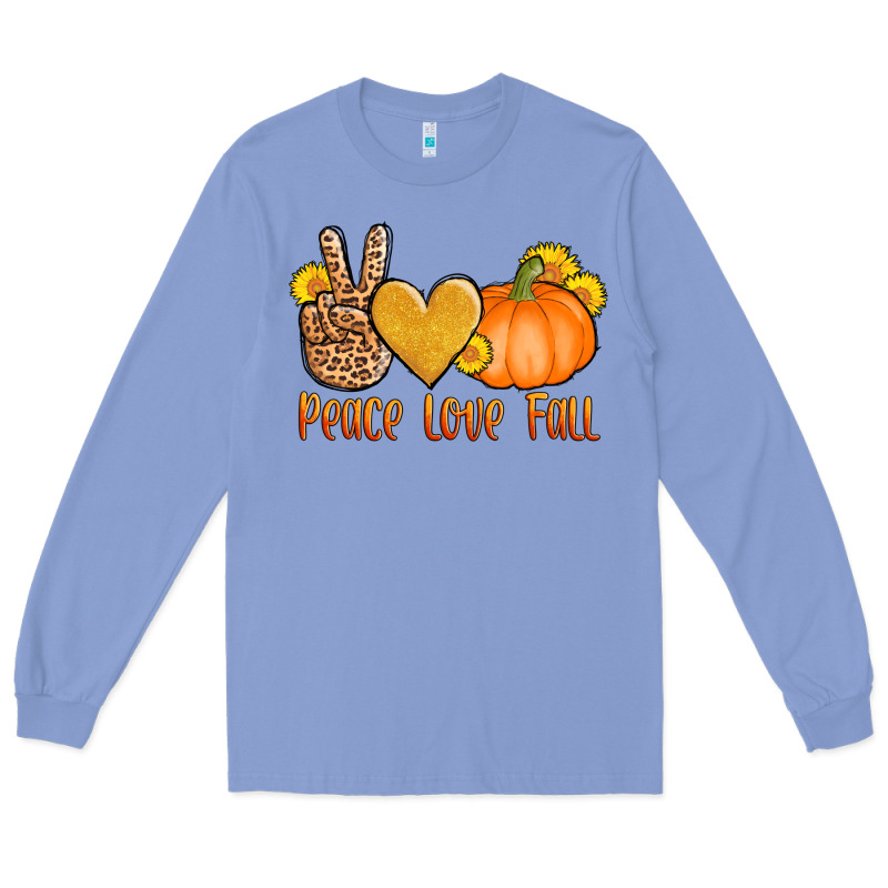 Peace Love Fall Long Sleeve Tee by AdoDesignShop | Teevron