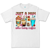 White just a mom who loves coffee Premium Tee - Zillion Design Studio