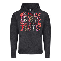 Vintage Black stealin hearts and makin farts Vintage Hoodie - RacoonDesign