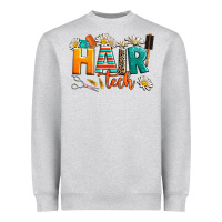 Heather Grey hair tech Heavyweight Sweatshirt - AdoDesignShop