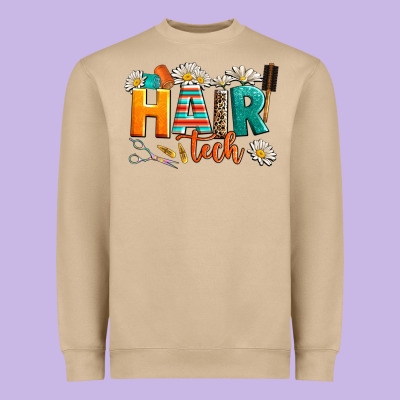 Hair Tech Heavyweight Sweatshirt Designed By Adodesignshop