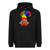 Lgbtq+ Pride Gnome With Donut Heavyweight Hoodie | Teevron
