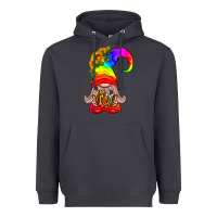 Smoke LGBTQ+ Pride Gnome With Donut Heavyweight Hoodie - BundleAndBundleShop