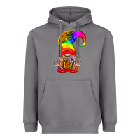 Storm LGBTQ+ Pride Gnome With Donut Heavyweight Hoodie - BundleAndBundleShop